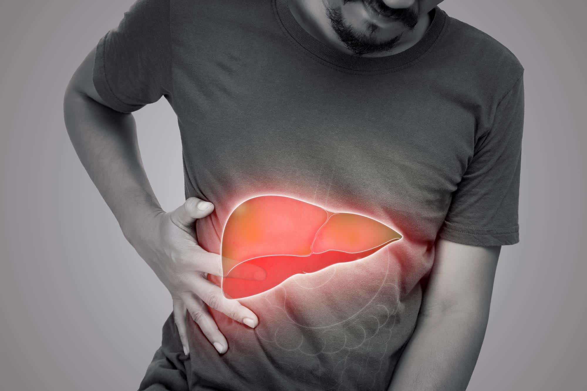 Man experiencing Hepatitis C infection
