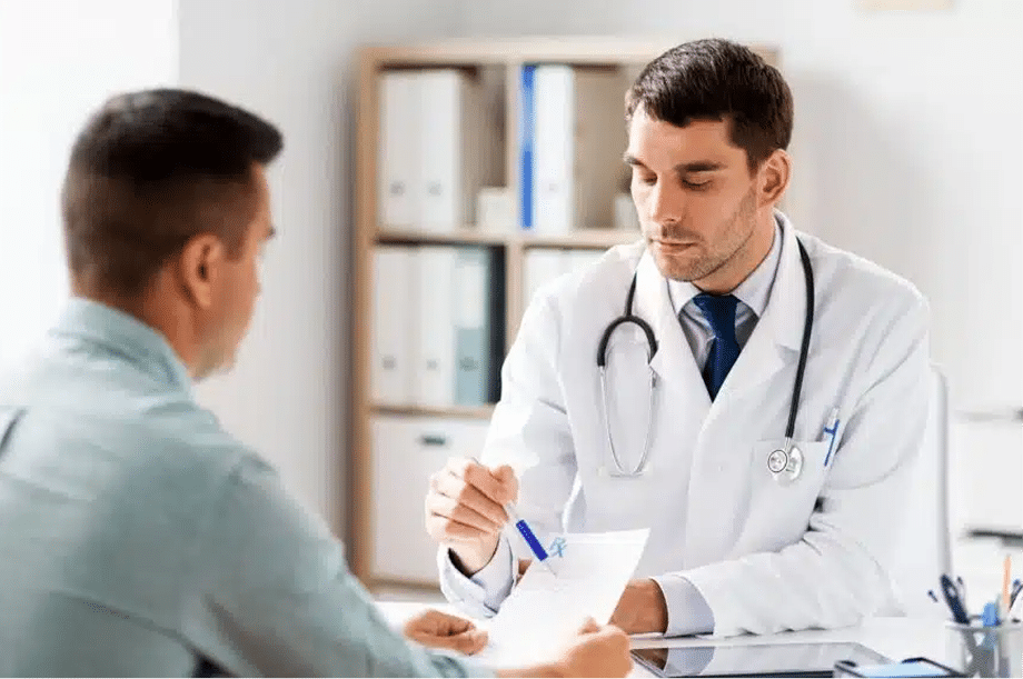 A doctor recommending testosterone injection in Bangkok
