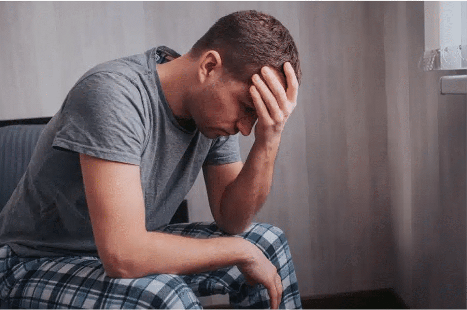 A man experiencing hormonal imbalance