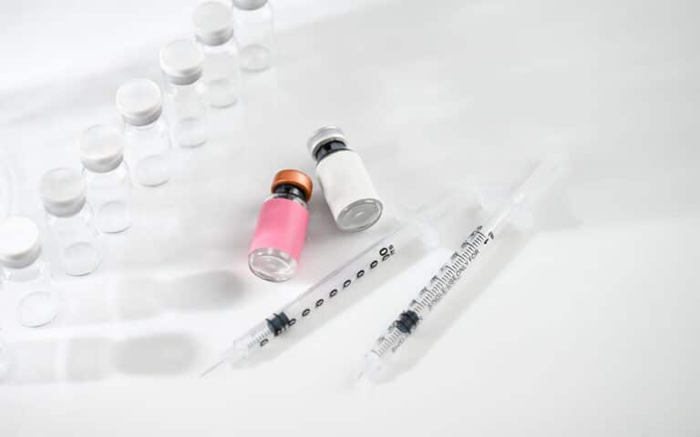 A vial of BPC-157 at a licensed clinic in Bangkok.