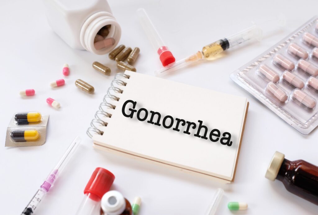 Various medicines and injections. Gonorrhea is curable with antibiotics, per current protocol.
