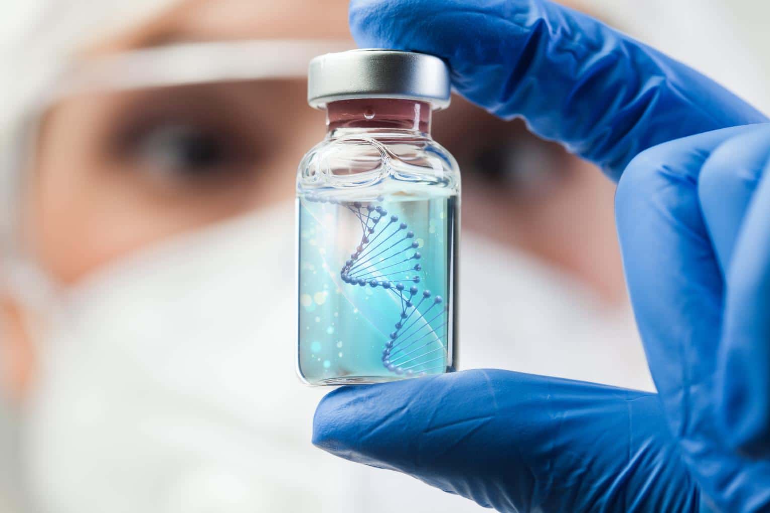 Laboratory scientist preparing cells for stem cell therapy used to treat certain diseases